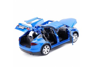 Tesla Model X Bleu - photo 3