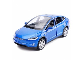 Tesla Model X Bleu